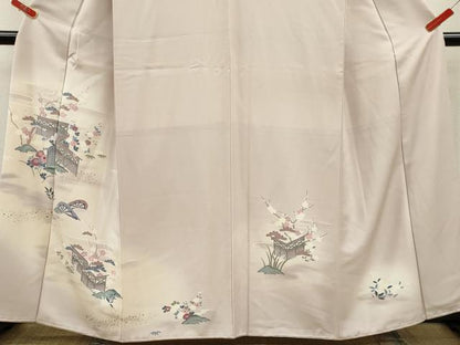 平和屋着物■訪問着 松竹梅籬草花文 暈し染め 金彩 やまと謹製 正絹 逸品 CABF2910ze