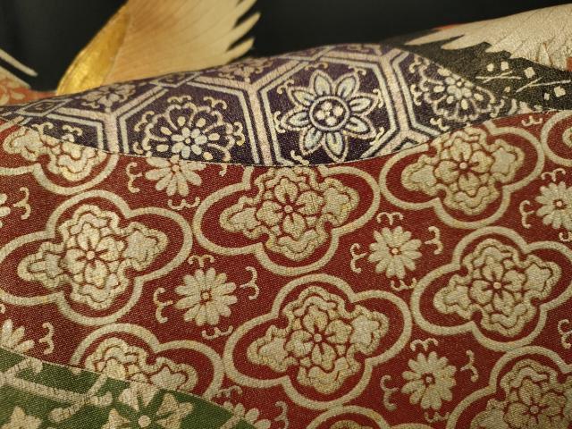 平和屋着物□豪華黒留袖 作家物 駒刺繍 飛鶴道長吉祥花