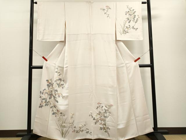 平和屋着物■訪問着　友禅　枝花文　暈し染め　金彩　正絹　逸品　CABF2934ze