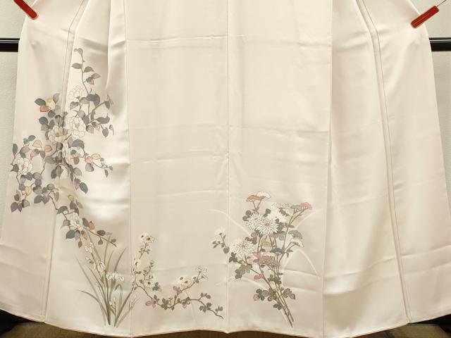 平和屋着物■訪問着　友禅　枝花文　暈し染め　金彩　正絹　逸品　CABF2934ze