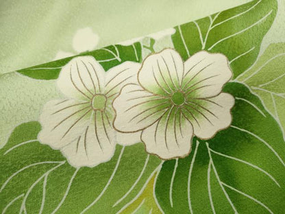 平和屋着物■訪問着　枝花文　金彩　正絹　逸品　CABF2935ze