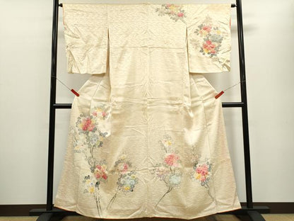 平和屋着物■訪問着　手描き　枝花文　やまと謹製　正絹　逸品　CABF2943ze