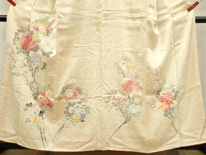 平和屋着物■訪問着　手描き　枝花文　やまと謹製　正絹　逸品　CABF2943ze
