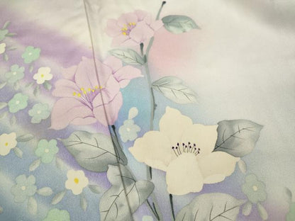 平和屋着物■訪問着　手描き　枝花文　暈し染め　正絹　逸品　CABF2957ze