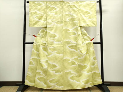 平和屋着物■小紋　雲取り文　暈し染め　洗える着物　CABF2966ze