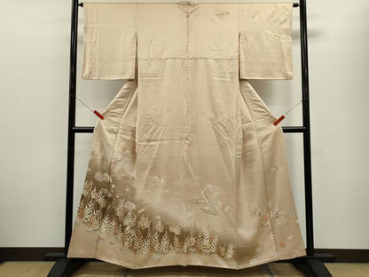 平和屋着物■訪問着 刺繍 水辺風景文 暈し染め 金彩 松坂屋扱い 正絹 逸品 CABF2968ze