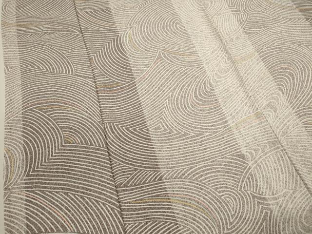平和屋着物▽訪問着　単衣　流水文　正絹　逸品　CABF2972ze