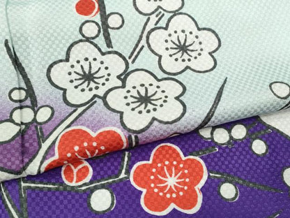 平和屋着物▽訪問着　単衣　枝梅文　暈し染め　洗える着物　CABF2975ze