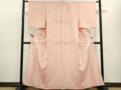 平和屋着物▽本塩沢　単衣　80亀甲　総詰め　正絹　逸品　CABF2983ze
