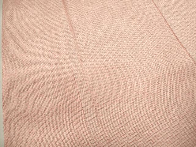 平和屋着物▽本塩沢　単衣　80亀甲　総詰め　正絹　逸品　CABF2983ze