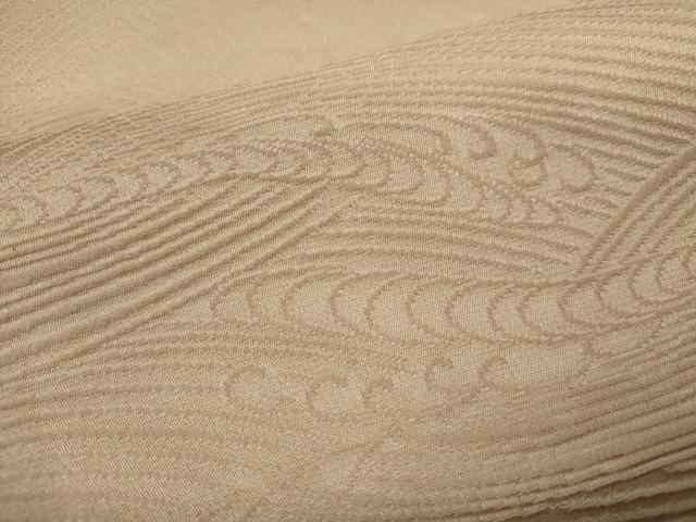 平和屋着物▽上質な色無地　単衣　立波地紋　洗柿色　正絹　逸品　CABF2984ze 平和屋着物▽上質な色無地 単衣 立波地紋 洗柿色 正絹 逸品