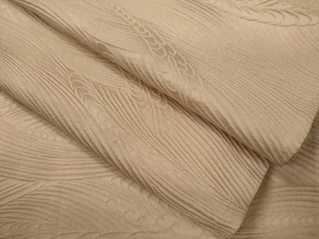平和屋着物▽上質な色無地　単衣　立波地紋　洗柿色　正絹　逸品　CABF2984ze 平和屋着物▽上質な色無地 単衣 立波地紋 洗柿色 正絹 逸品 CABF2984ze