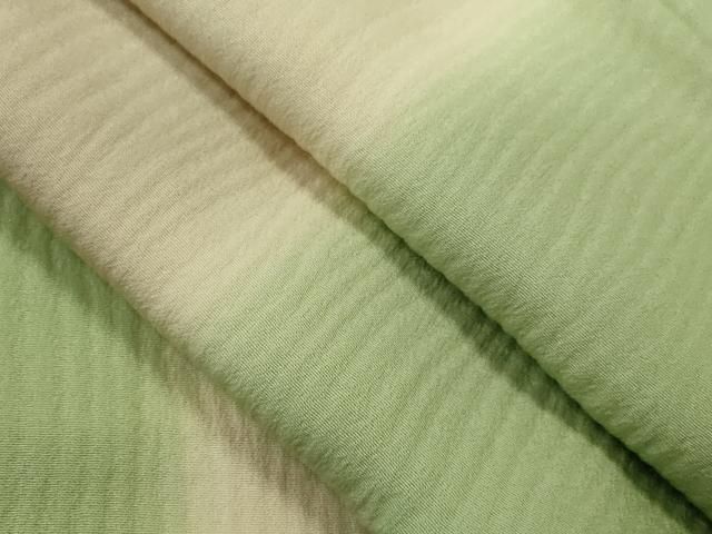 平和屋着物▽上質な小紋　単衣　間道　暈し染め　正絹　逸品　CABF2986ze 平和屋着物▽上質な小紋 単衣 間道 暈し染め 正絹 逸品
