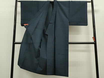 平和屋着物▽男性　紬　単衣　縞　正絹　逸品　CABF2987ze