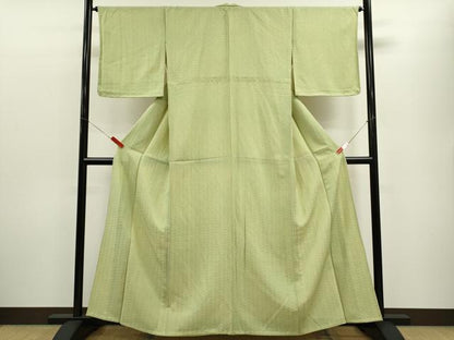 平和屋着物▽江戸小紋　単衣　花菱文　松地紋　正絹　逸品　未使用　CABF2988ze