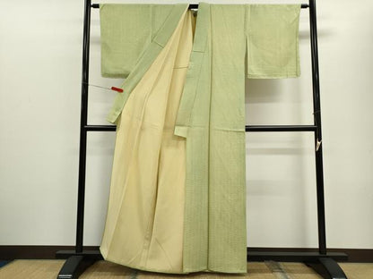 平和屋着物▽江戸小紋　単衣　花菱文　松地紋　正絹　逸品　未使用　CABF2988ze