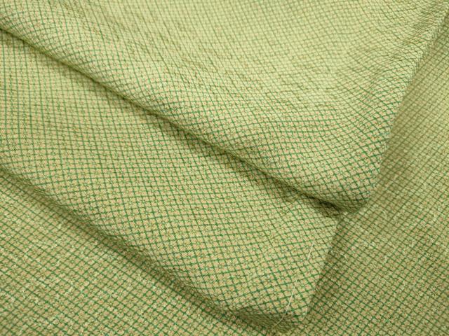 平和屋着物▽江戸小紋　単衣　花菱文　松地紋　正絹　逸品　未使用　CABF2988ze