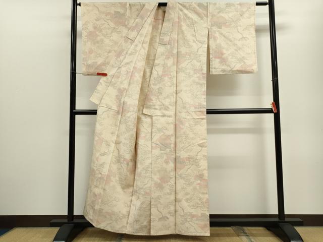 平和屋着物■極上　結城紬　単衣　100亀甲　市松文様　逸品　DZAB0620kh5 平和屋着物○結城紬 100亀甲 道長吉祥文 正絹 逸品 CAAZ2618ut - メルカリ