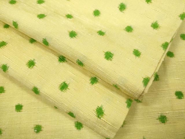 平和屋着物▽上質な紬　単衣　ドット柄　正絹　逸品　CABF2999ze