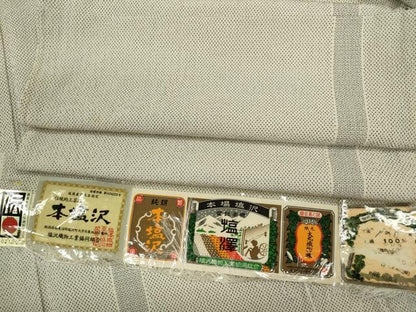 平和屋着物▽本塩沢　訪問着　単衣　130亀甲　亀甲間道　証紙付き　正絹　逸品　CABF3002ze