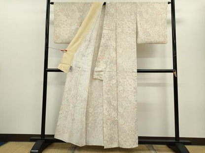 平和屋着物▽上質な小紋　単衣　辻が花　手描き　暈し染め　正絹　逸品　CABF3011ze
