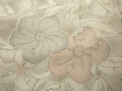 平和屋着物▽上質な小紋　単衣　辻が花　手描き　暈し染め　正絹　逸品　CABF3011ze