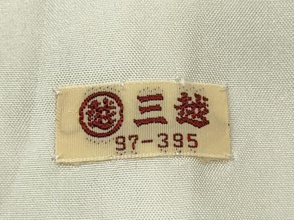 平和屋着物▽伝統工芸士　石塚幸生　江戸小紋　単衣　七宝花文　三越扱い　正絹　逸品　CABF3013ze