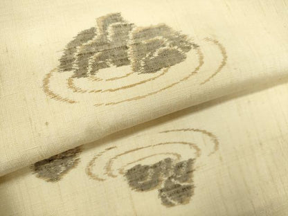 平和屋着物▽上質な紬　単衣　枯山水　正絹　逸品　CABF3022ze