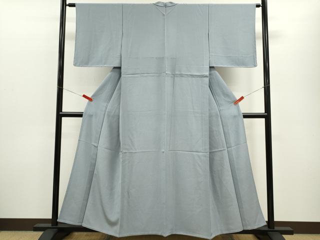 平和屋着物▽江戸小紋　単衣　伊勢の伝承文様　雪月花　反端付き　正絹　逸品　未使用　CABF3023ze
