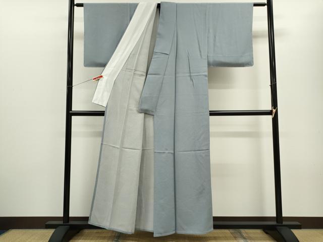 平和屋着物▽江戸小紋　単衣　伊勢の伝承文様　雪月花　反端付き　正絹　逸品　未使用　CABF3023ze