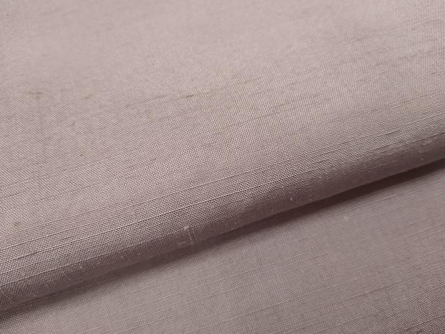 平和屋着物▽上質な紬　単衣　色無地　紅藤色　正絹　逸品　CABF3033ze