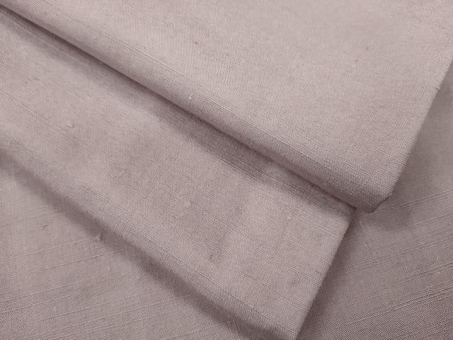 平和屋着物▽上質な紬　単衣　色無地　紅藤色　正絹　逸品　CABF3033ze