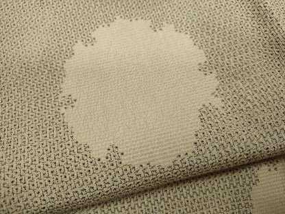 平和屋着物▽本塩沢　単衣　110亀甲　雪輪重ね　正絹　逸品　CABF3035ze