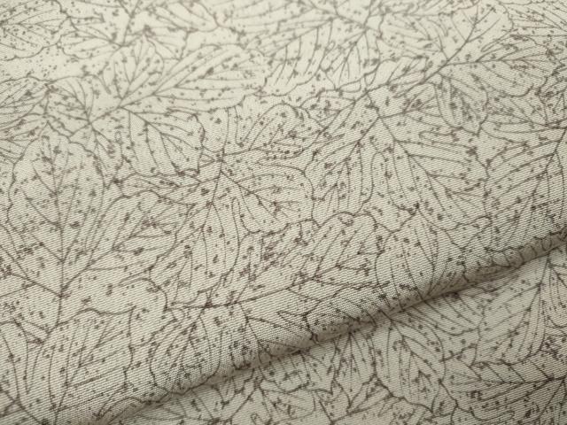 平和屋着物▽上質な小紋　単衣　葉尽くし　たたき染め　正絹　逸品　CABF3036ze