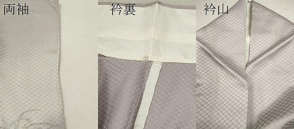平和屋着物▽訪問着　単衣　駒刺繍　地紙重ね枝椿　暈し染め　金銀彩　ますいわ屋扱い　正絹　逸品　CABF3042ze