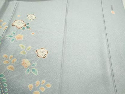 平和屋着物▽訪問着　単衣　作家物　辻が花　手描き　たたき染め　正絹　逸品　CABF3044ze