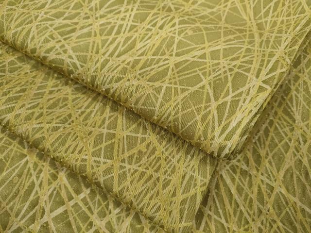 平和屋着物▽上質な小紋　単衣　草木文　正絹　逸品　CABF3053ze
