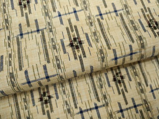 平和屋着物▽上質な紬　単衣　吉祥文　正絹　逸品　CABF3066ze