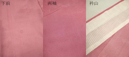 平和屋着物▽江戸小紋　単衣　行儀　草花地紋　正絹　逸品　CABF3069ze