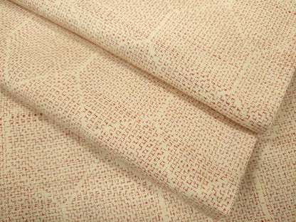 平和屋着物▽上質な紬　単衣　亀甲文様　正絹　逸品　CABF3070ze
