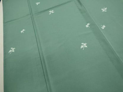 平和屋着物▽小紋　単衣　舞葉文　洗える着物　CABF3088ze