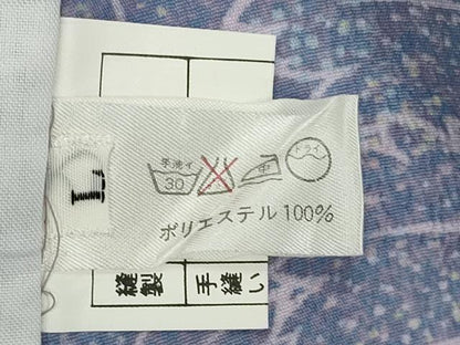 平和屋着物▽小紋　単衣　葉尽くし　洗える着物　CABF3089ze