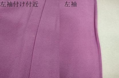 平和屋着物▽上質な色無地　単衣　菖蒲色　正絹　逸品　CABF3102ze