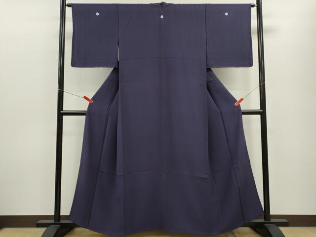 平和屋着物▽上質な色無地　単衣　濃鼠色　正絹　逸品　未使用　CABF3103ze