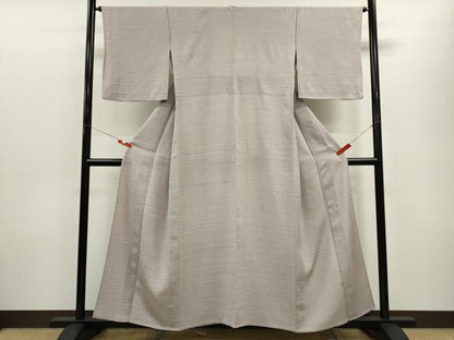 平和屋着物▽上質な小紋　単衣　霞文　正絹　逸品　CABF3119ze