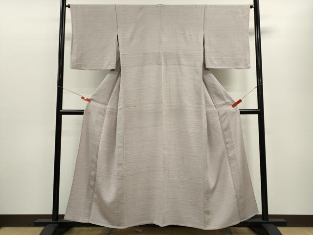 平和屋着物▽上質な小紋　単衣　霞文　正絹　逸品　CABF3119ze
