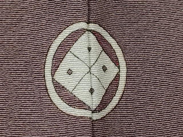 平和屋着物▽上質な色無地　単衣　葡萄鼠色　正絹　逸品　CABF3121ze