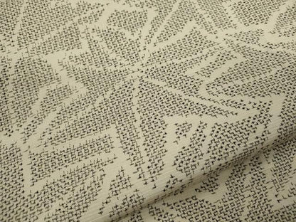 平和屋着物▽上質な紬　単衣　楓尽くし　正絹　逸品　CABF3125ze