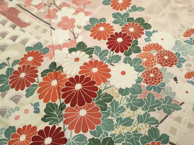 平和屋着物▽豪華振袖　単衣　吉祥鴛鴦草花文　金彩　正絹　逸品　CABF3127ze