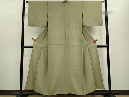 平和屋着物▽江戸小紋　単衣　鮫小紋柄　まるやま扱い　正絹　逸品　CABF3129ze
